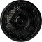 Ekena Millwork Amelia Ceiling Medallion (Fits Canopies up to 4 1/8"), Hand-Painted Black Pearl, 15 3/4"OD x 5/8"P CM16AMBPS - alternate 1